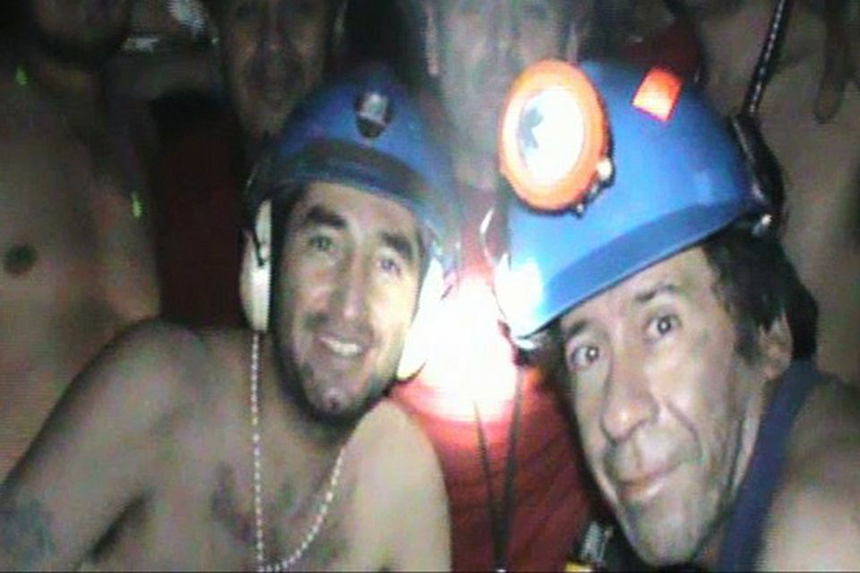 Trapped miners inside the San Jose mine in Copiapo, Chile (AP)