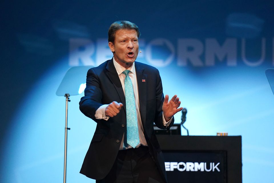 Deputy Leader of Reform UK Richard Tice (Jacob King/PA)