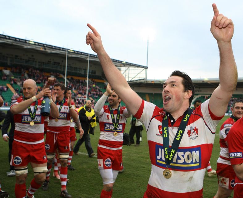 Tom Voyce celebrating a win with Gloucester (Nick Potts/PA)