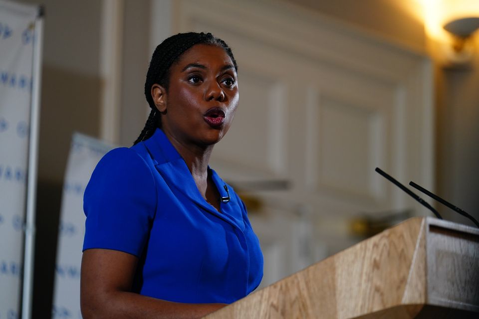 Conservative Party leader Kemi Badenoch has repeatedly clashed with the PM over calls for a national inquiry into grooming gangs (Jordan Pettitt/PA)