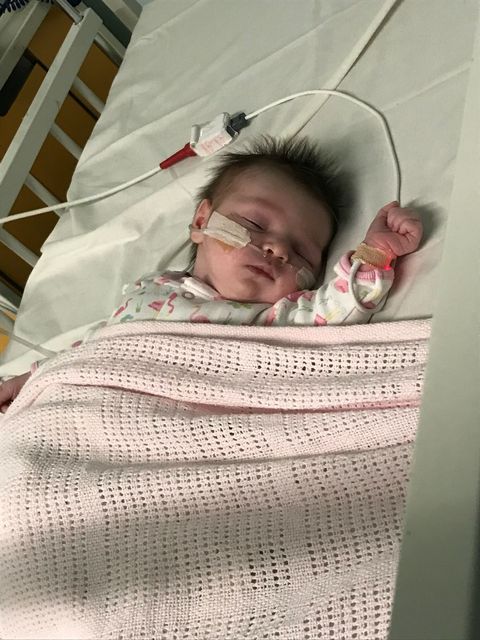 Aria was 11 days old when she began struggling to breathe (Family handout/UK Health Security Agency/PA)