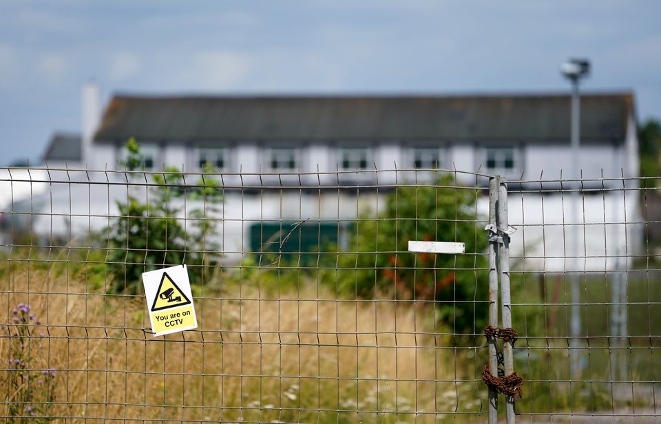 The Manston migrant processing centre in Kent hit the headlines in 2022 after concerns were raised about overcrowding (Gareth Fuller/PA)