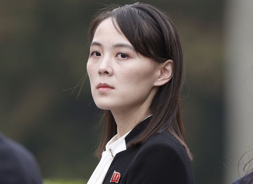 Kim Yo Jong, the sister of North Korean leader Kim Jong Un, warned that the discovery of new South Korean drones in the North could ‘lead to a horrible disaster’ (Jorge Silva/Pool Photo via AP)