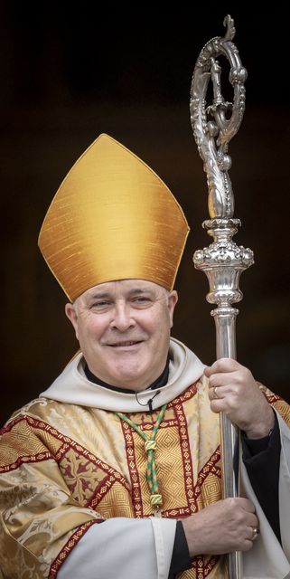 Archbishop of York Stephen Cottrell after the Christmas Day service in 2024 (Danny Lawso/PA)