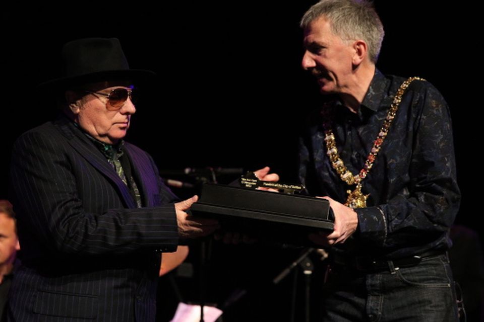 Van Morrison's key to city of Belfast gathering dust at Waterfront Hall 