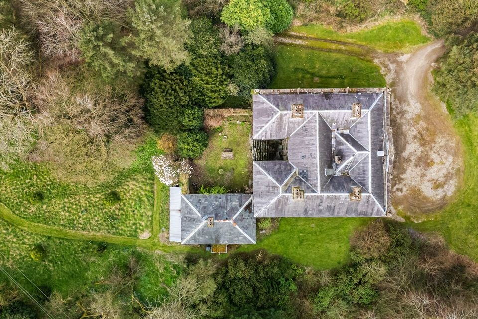 Aerial view of Prehen House