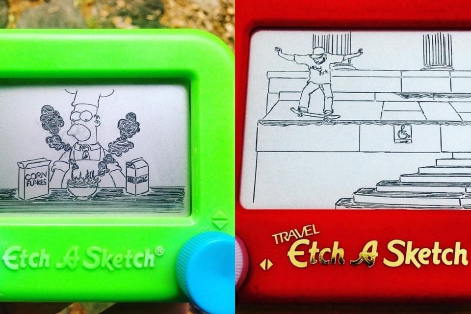 Etch a Sketch Art