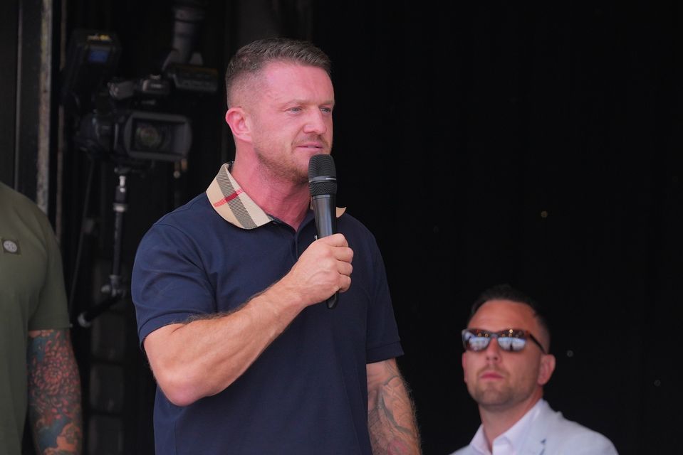 Tommy Robinson has faced criticism for stoking tensions online from abroad (Maja Smiejkowska/PA)