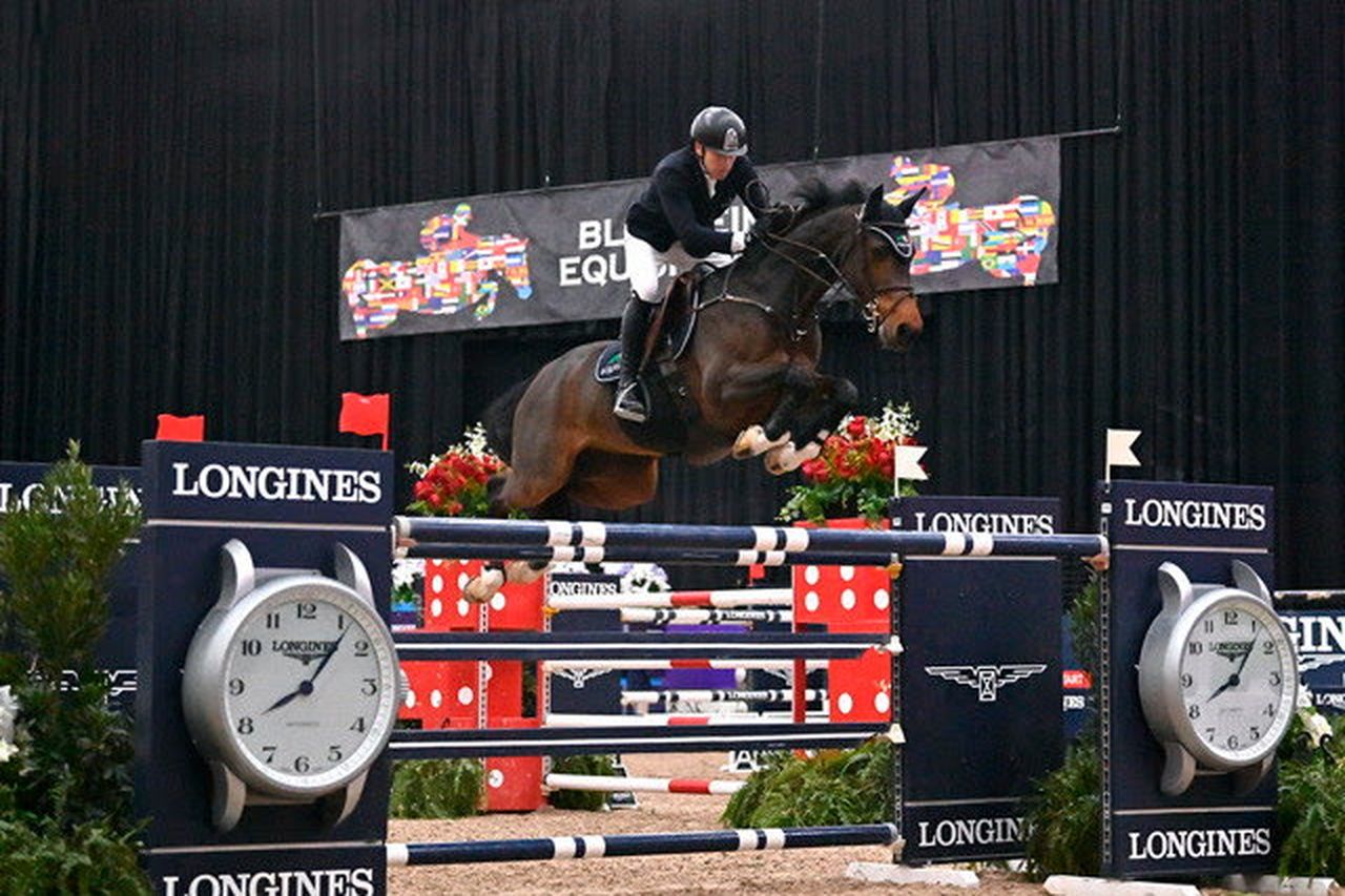 Equestrian Conor Swail and his favourite companion Count Me In