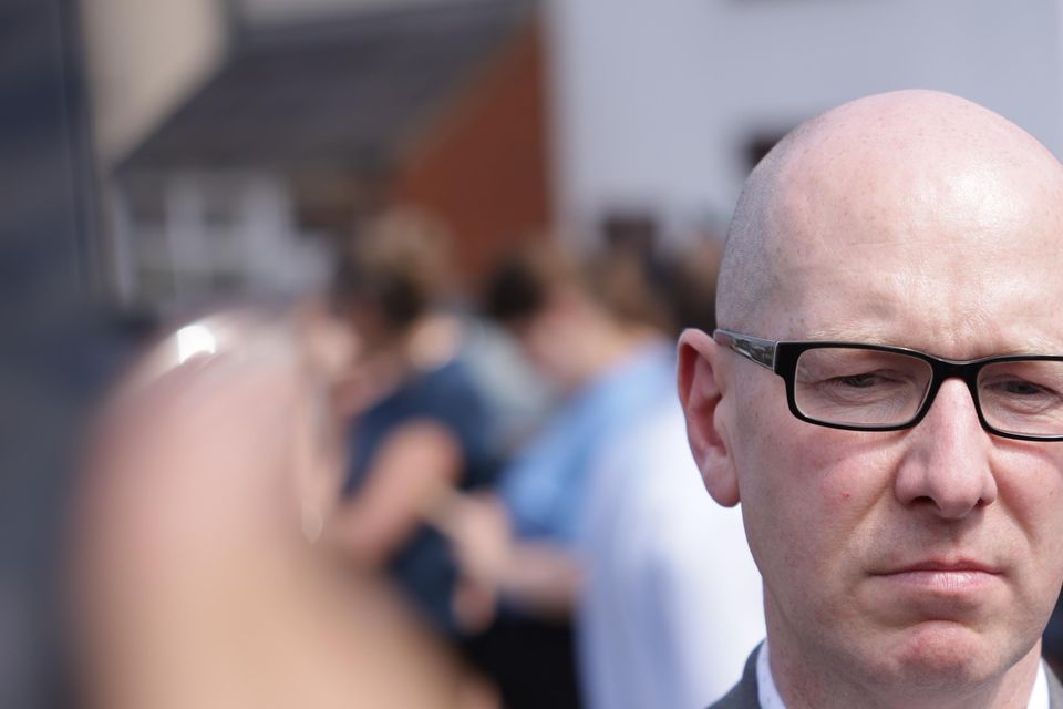 Patrick Hurley, the Labour MP for Southport, speaking to the media in Southport last summer (James Speakman/PA)