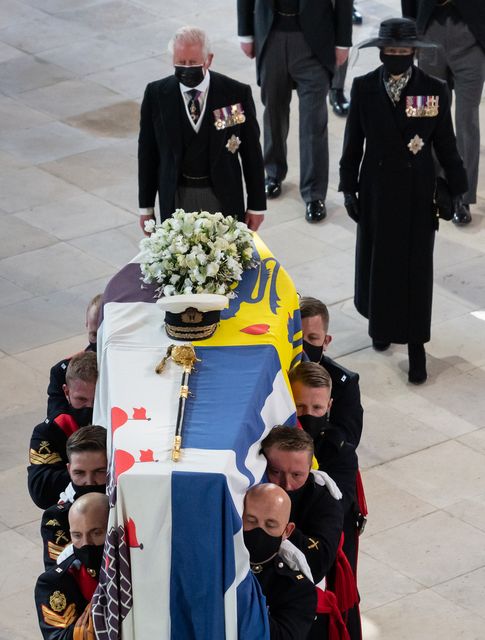 Edwards anchored coverage of the funeral of the late Duke of Edinburgh (Danny Lawson/PA)