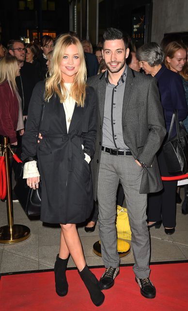 Laura Whitmore (left) and Giovanni Pernice (Dominic Lipinski/PA)