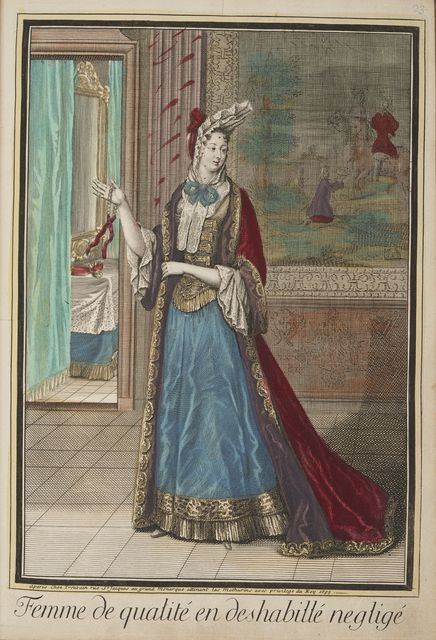 A 17th century fashion print from the collection of Samuel Pepys (Pepys Library, Magdalene College Cambridge/PA)