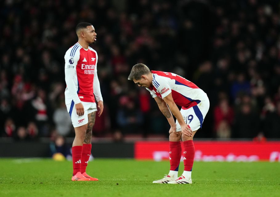 It was a frustrating afternoon for Arsenal (John Walton/PA)