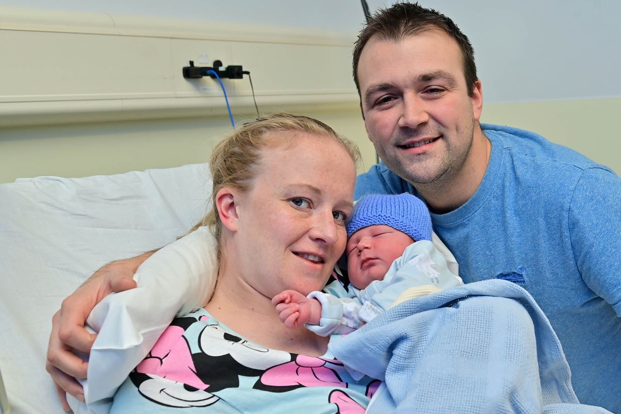 New Year's Day First babies of 2024 arrive in NI as swimmers brave the