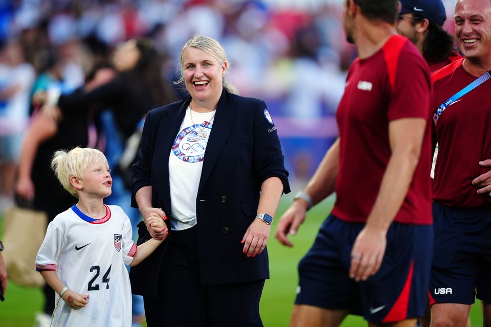 Hayes won Olympic gold with the United States women’s national team (Mike Egerton/PA)