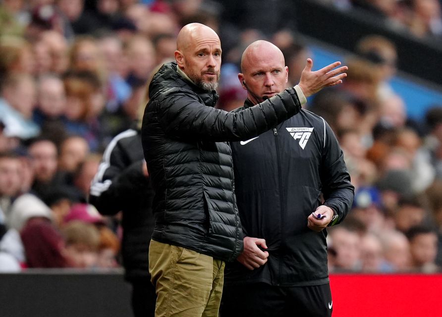 Pressure is mounting on United boss Erik ten Hag (Mike Egerton/PA)