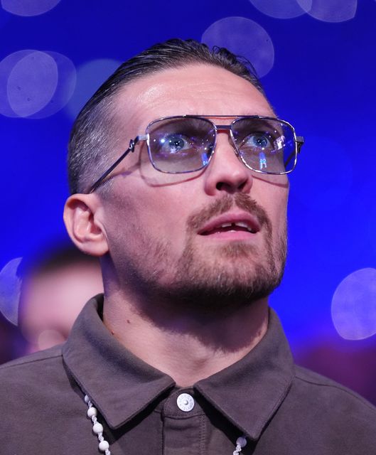 Oleksandr Usyk was ringside at Wembley (Bradley Collyer/PA)