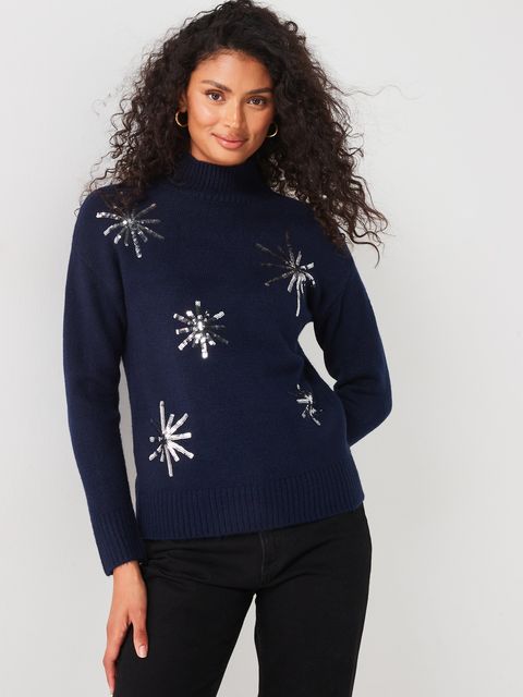 Sequin jumper, £28, V by Very