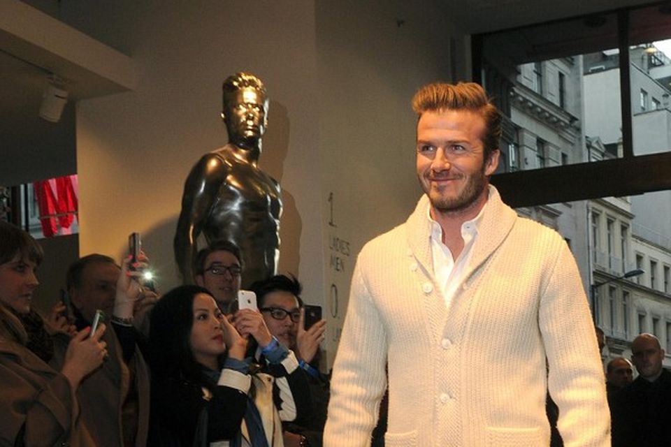 Shy David Beckham unveils underwear range BelfastTelegraph