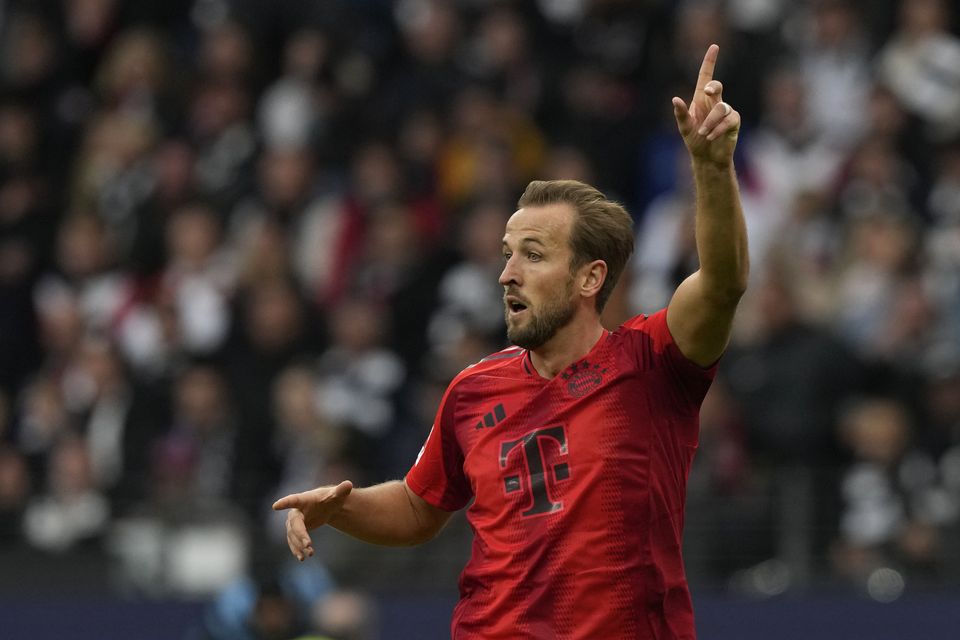 Kane was withdrawn against Frankfurt (AP Photo/Michael Probst)