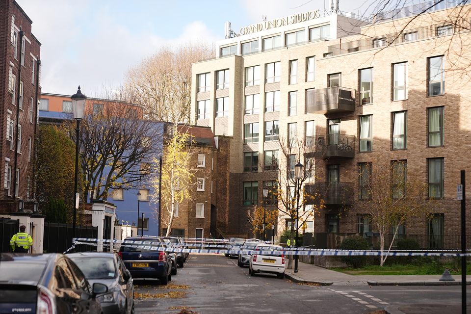 A police cordon at the scene on Southern Grove in Ladbroke Grove, west London (Aaron Chown/PA)