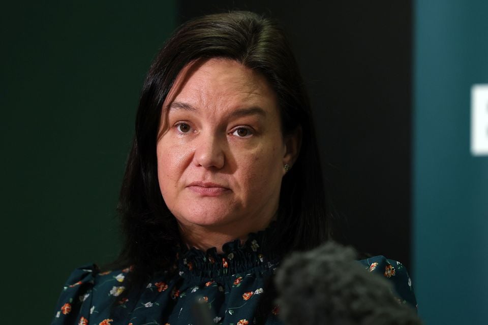 PSNI Detective Chief Inspector Gina Quinn speaks to the media at Musgrave Street Police Station. Picture by Jonathan Porter/PressEye