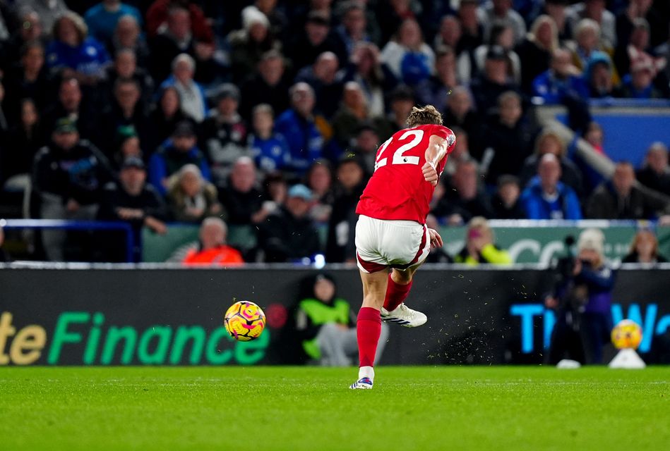 Ryan Yates fires Nottingham Forest in front (Mike Egerton/PA)