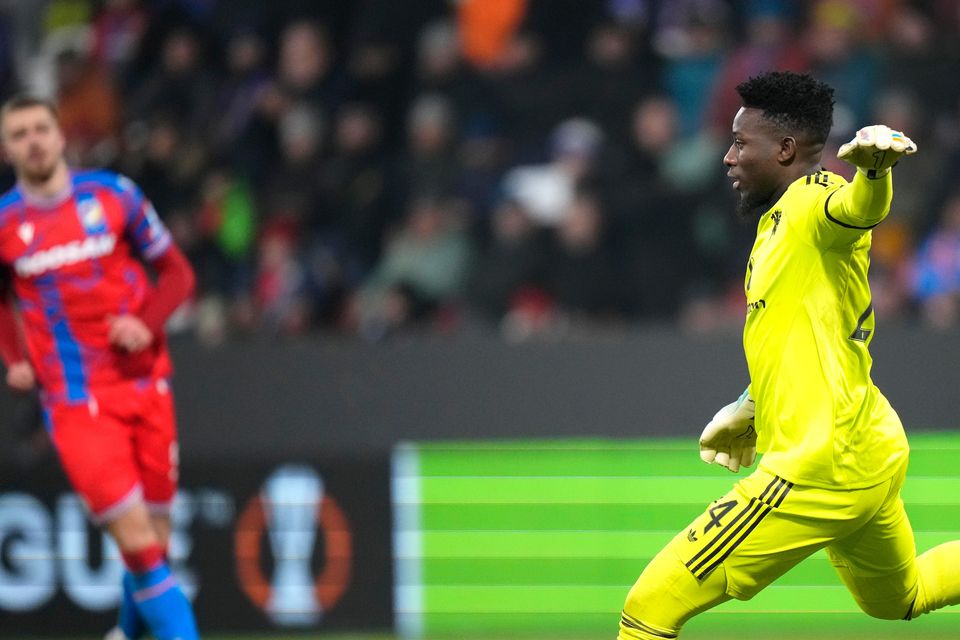 Manchester United goalkeeper Andre Onana has made some costly errors (Petr David Josek/AP)