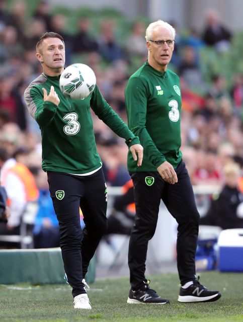 Robbie Keane (left) served as an assistant to Republic of Ireland manager Mick McCarthy (Niall Carson/PA)