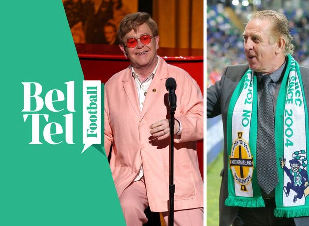 The night Elton John took on NI football hero in a sack race