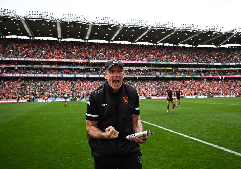 Armagh manager Kieran McGeeney after his side's victory over Kerry in Croke Park. Photo by Harry Murphy/Sportsfile