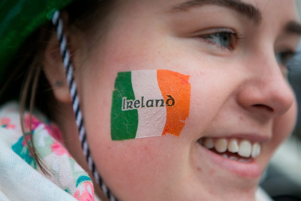 People dressed up at the Mayor of London's St Patrick's Day Parade and Festival in London. Daniel Leal-Olivas/PA Wire.