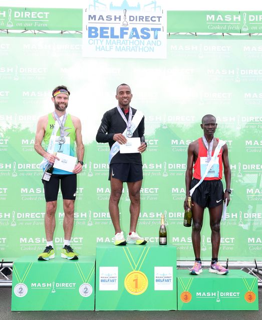 Mohamed Oumaarir was the winner of the Men's event at the 2023 Belfast Marathon