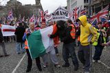 thumbnail: Loyalist protestors converge on Belfast city hall. Picture date: Saturday January 5, 2013