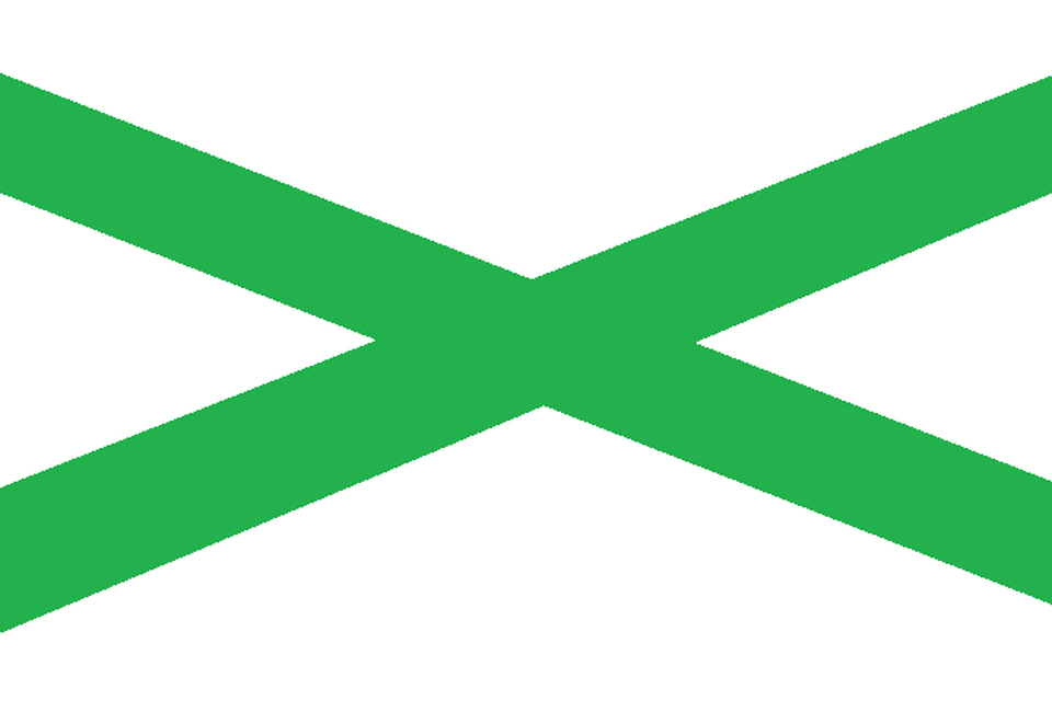 green saltire flag