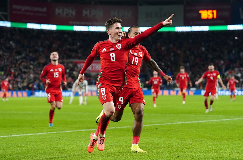 Harry Wilson scored Wales’ fourth goal (David Davies/PA)