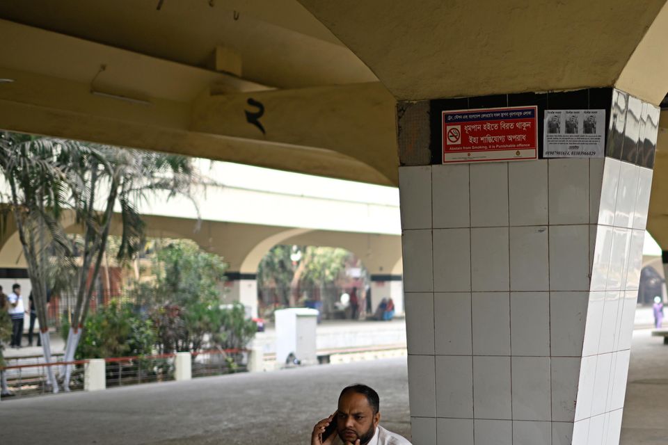 Many passengers were not aware of the strike (Mahmud Hossain Opu/AP)