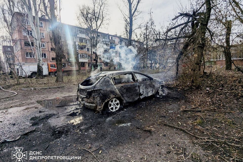 Strikes took place in Kryvyi Rih (Ukrainian Emergency Service via AP)