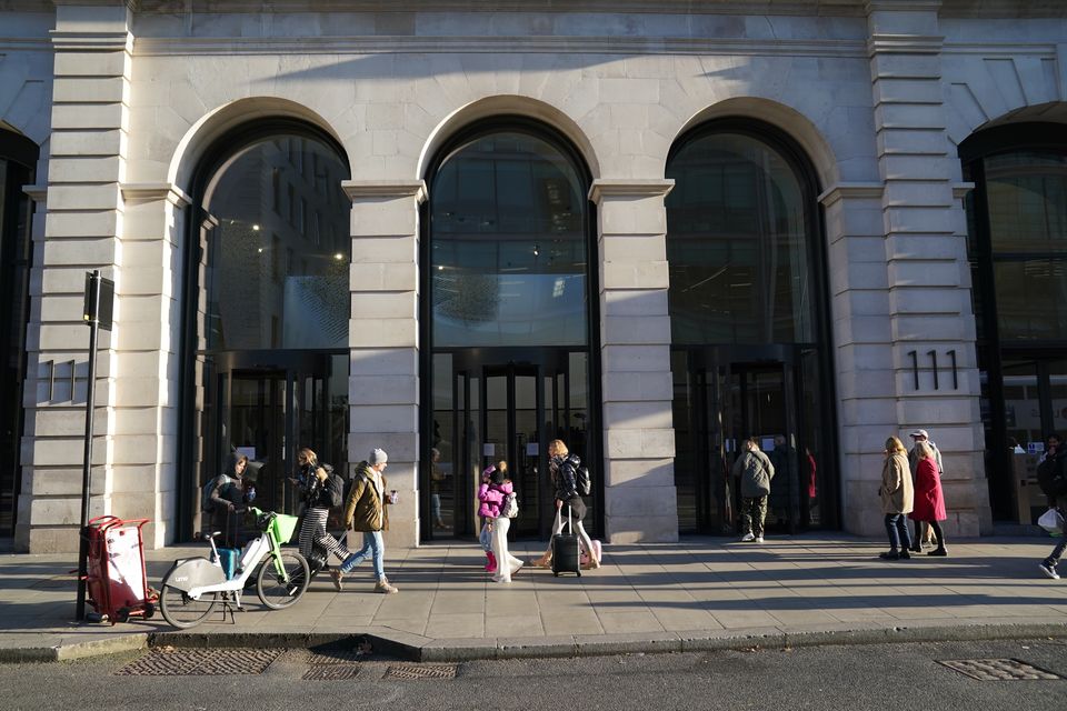 The offices of the Telegraph Media Group in central London (Stefan Rousseau/PA)