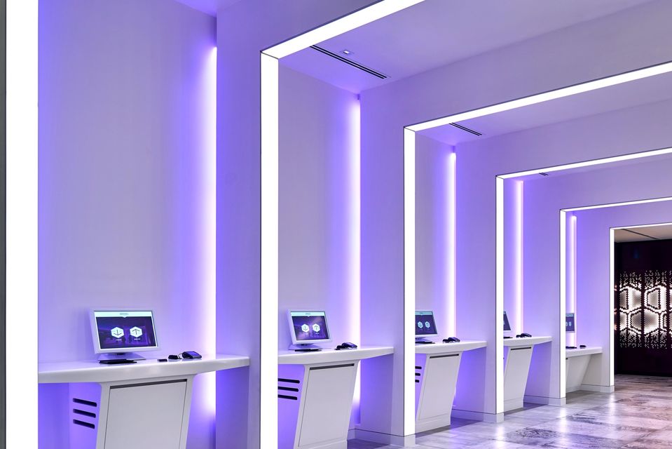 Robot lobby at The Yotel. Photo: The Yotel