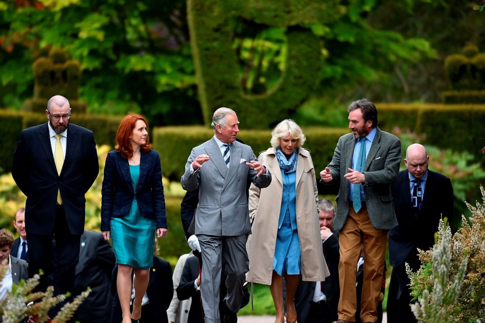 Prince Charles, Prince of Wales and Camilla, Duchess of Cornwall visit Mount Stewart on May 22, 2015 in Newtownards, Northern Ireland. Prince Charles, Prince of Wales and Camilla, Duchess of Cornwall visited Mount Stewart House and Gardens and Northern Ireland's oldest peace and reconciliation centre Corrymeela on the final day of their visit of Ireland.  (Photo by Jeff J Mitchell/Getty Images)