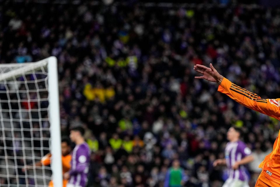 Kylian Mbappe scored three as Real Madrid beat Real Valladolid (Manu Fernandez/AP)