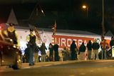 thumbnail: Loyalists protesting, blocking traffic in Derry