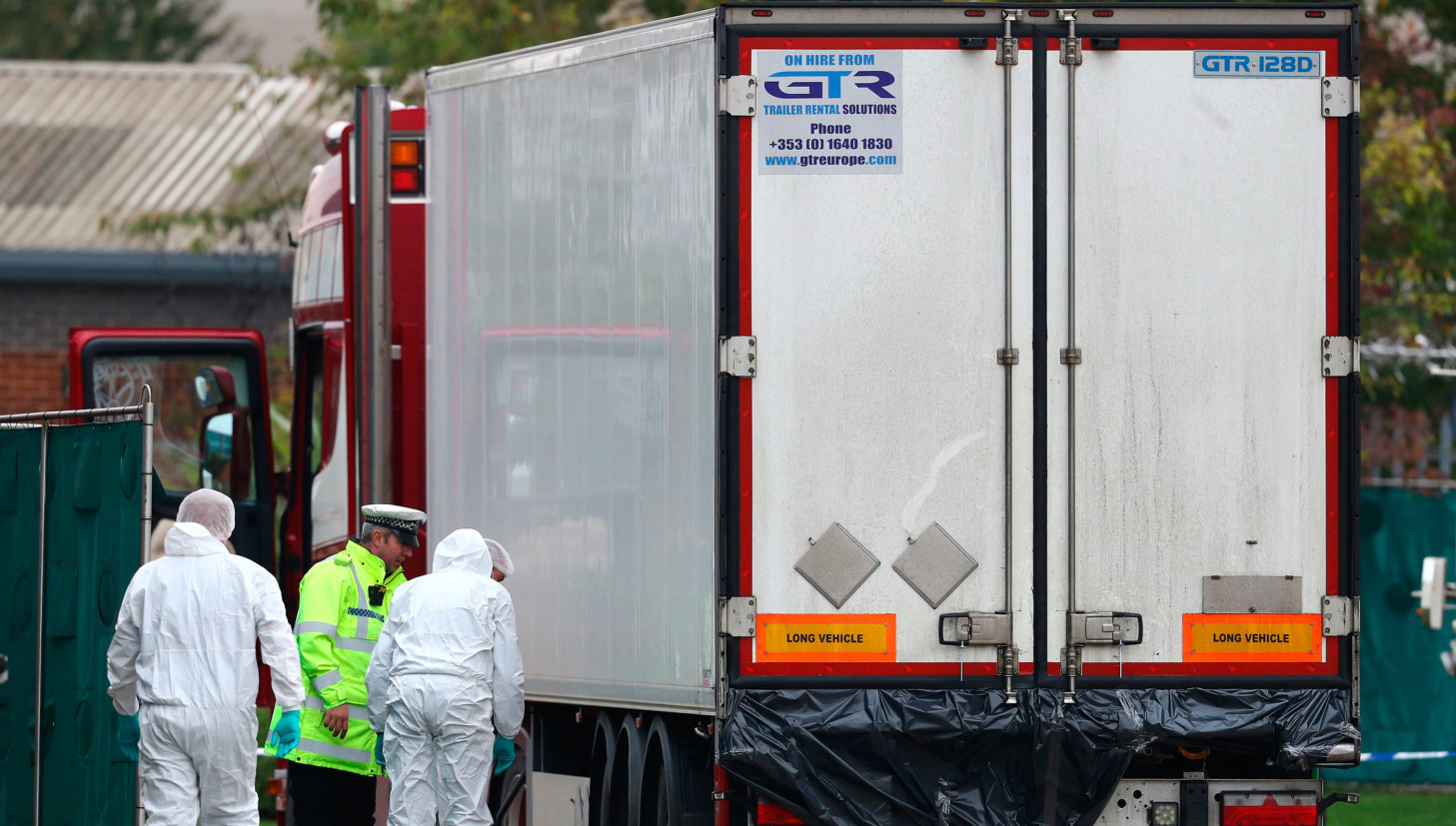 Britain tries to identify 39 bodies found in truck