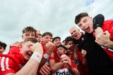 thumbnail: Derry celebrate with manager Damian McErlain after winning last year's All-Ireland Minor Championship Final