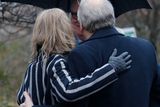 thumbnail: People comfort each other during the memorial service at the site of the Teebane massacre in Co Tyrone ahead of next week's 25th anniversary of the killings.  Eight men died and six others were injured when the IRA exploded a roadside bomb on 17 January 1992.  Those caught up in the attack were all construction workers traveling in a van on their way home from Omagh.  Photo by Peter Morrison/Press Eye.