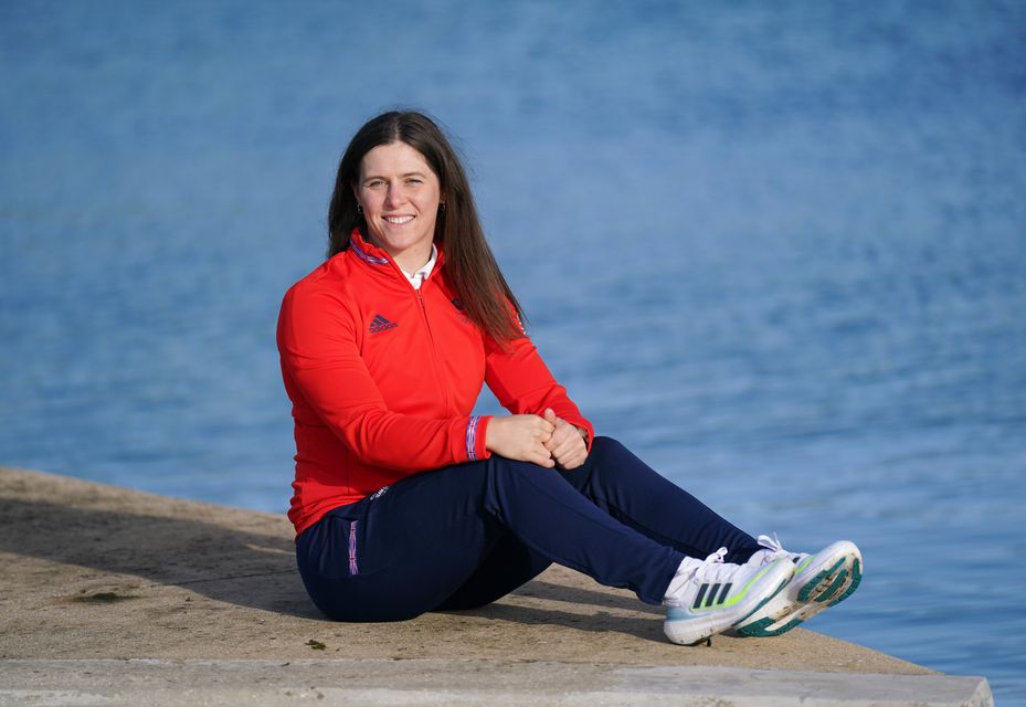 Kimberley Woods during the Team GB Paris 2024 canoeing squad announcement at Lee Valley White Water Centre in Hertfordshire (Adam Davy/PA)