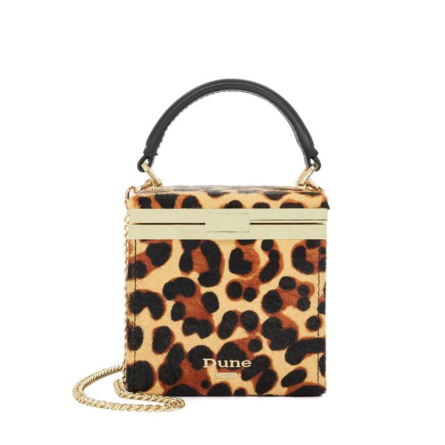 Everlong leopard micro bag,  £75,  Dune London
