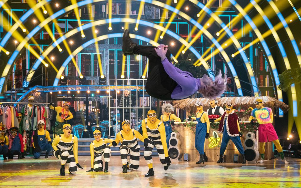 The Minions-inspired dance (BBC/Kieron McCarron/PA)